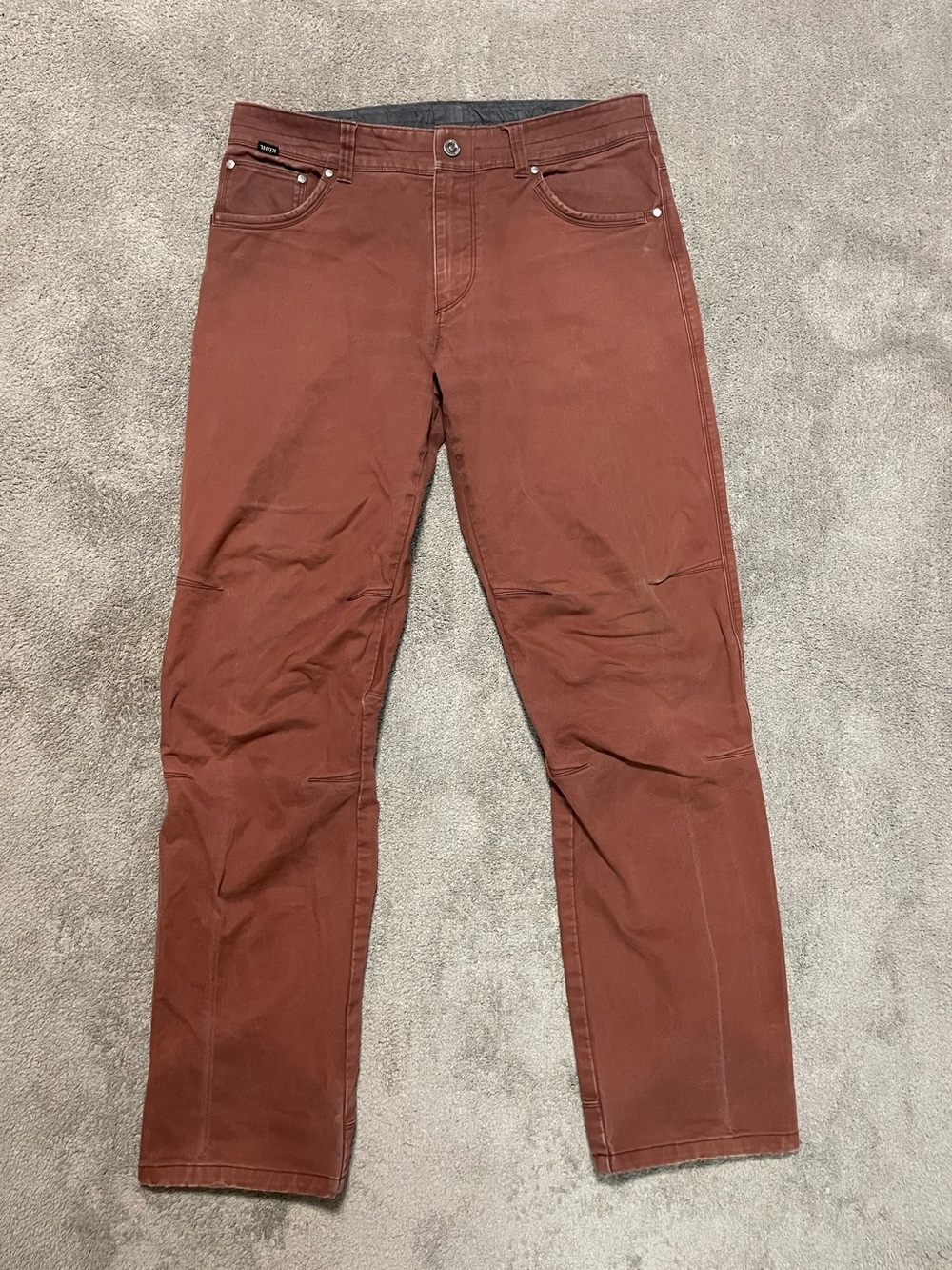 Kuhl Rydr Hiking Pants Mens 34 x 33 Vintage Patina Dye Red Rare Color
